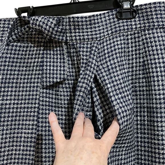 Hand Sewn Vintage Skirt Set Houndstooth Vogue Paris Original Size 8/10 - Picture 7 of 16
